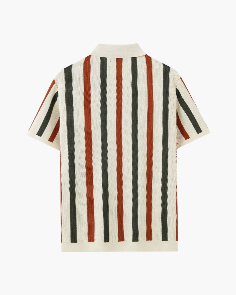 Resort Knit Stripe Polo - Montierri