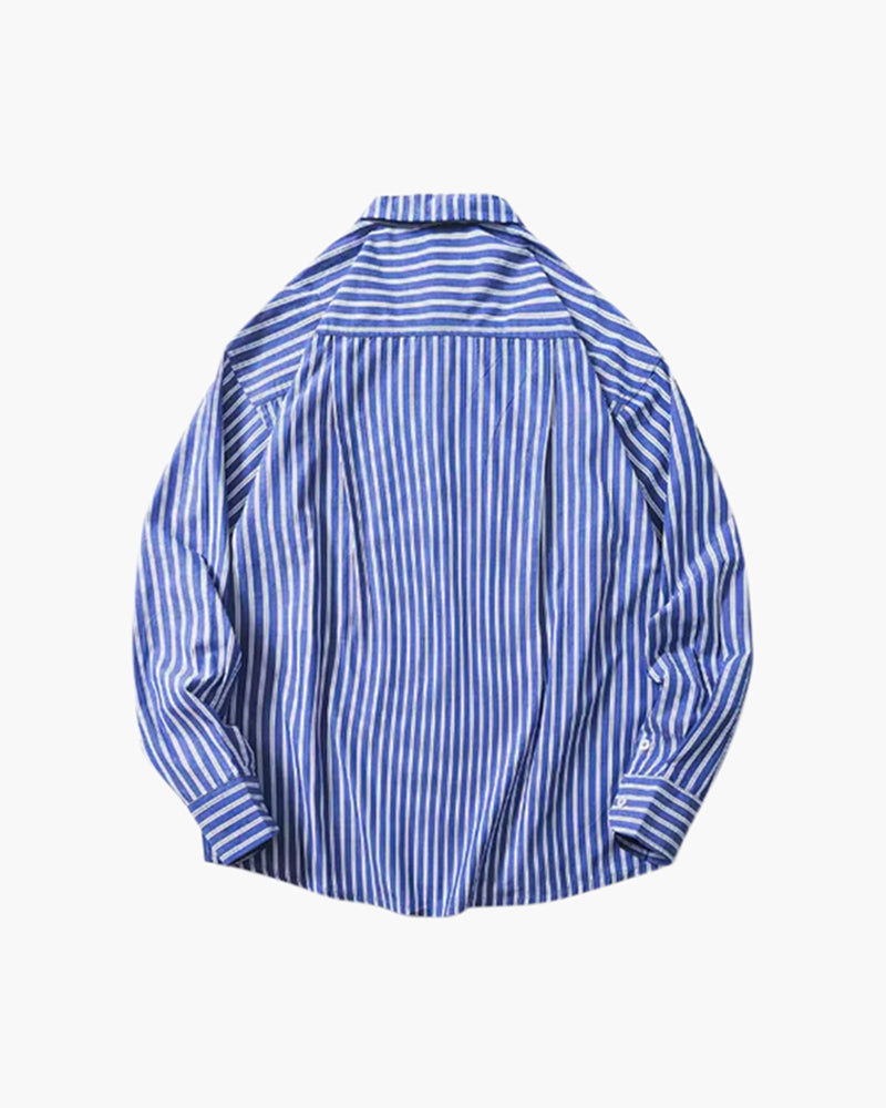 Oversized Striped Shirt - Montierri