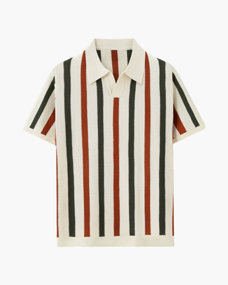 Resort Knit Stripe Polo - Montierri