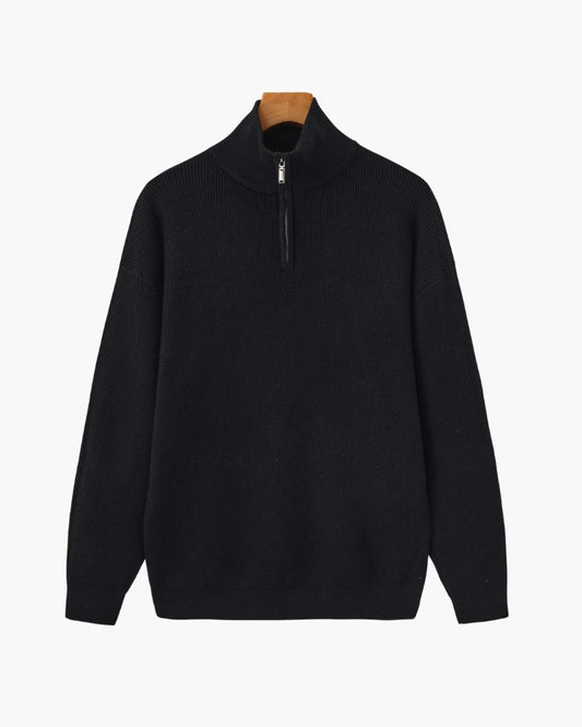 Refined Half-Zip Knit Pullover - Montierri