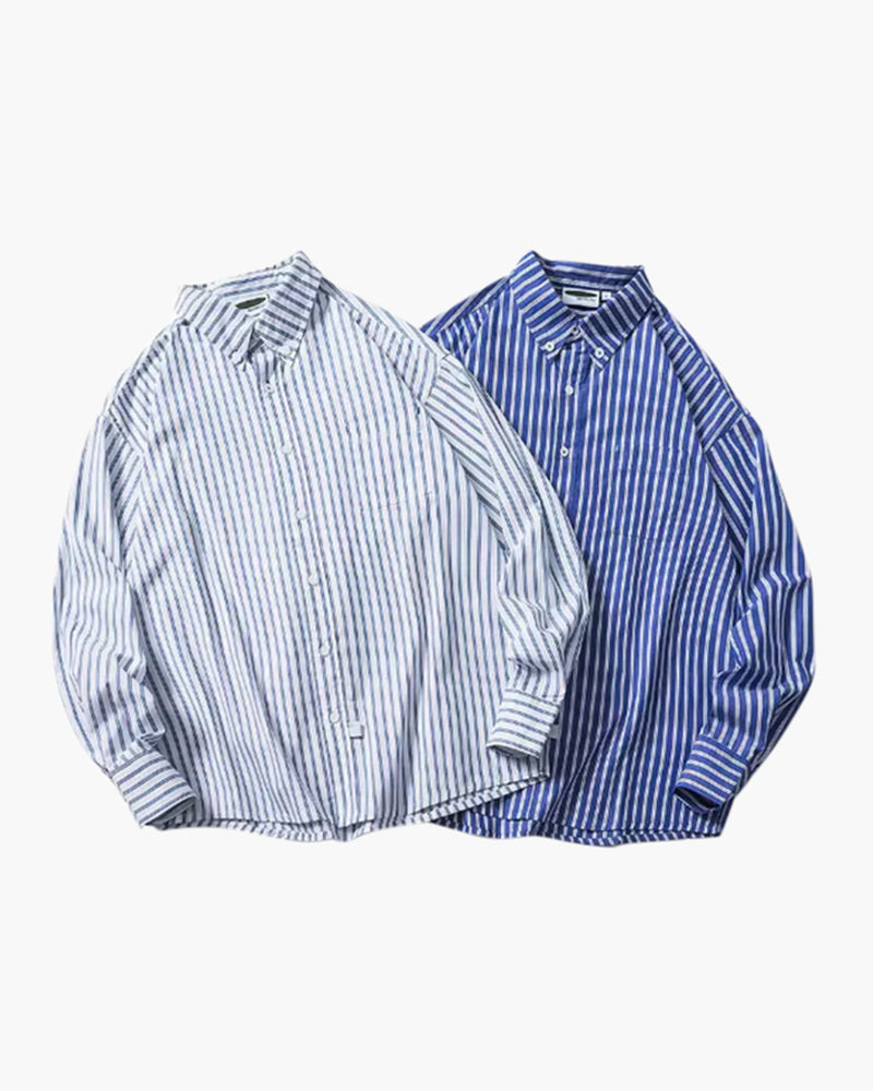 Oversized Striped Shirt - Montierri