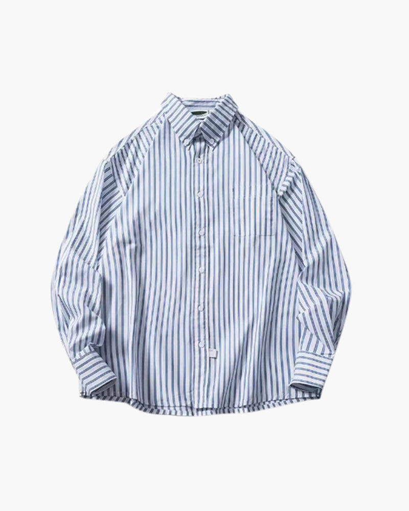 Oversized Striped Shirt - Montierri