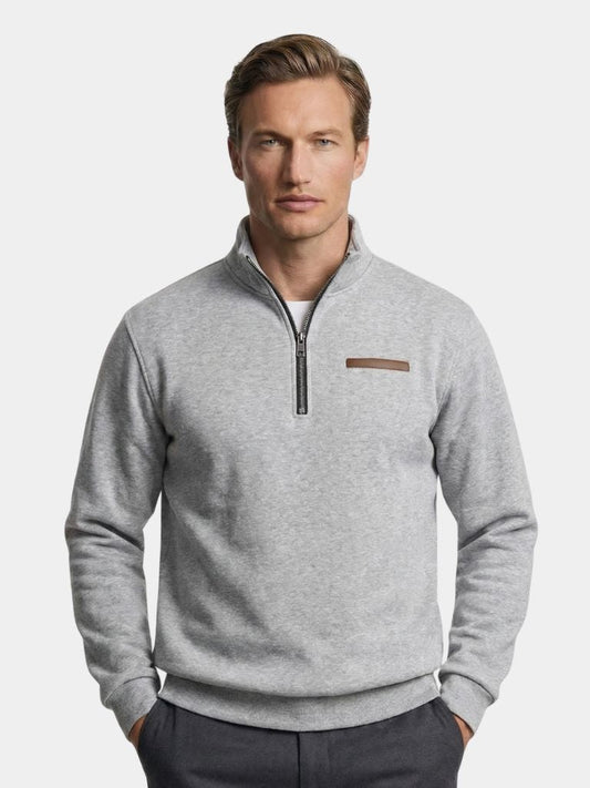 Slate Urban High Collar Pullover - Montierri