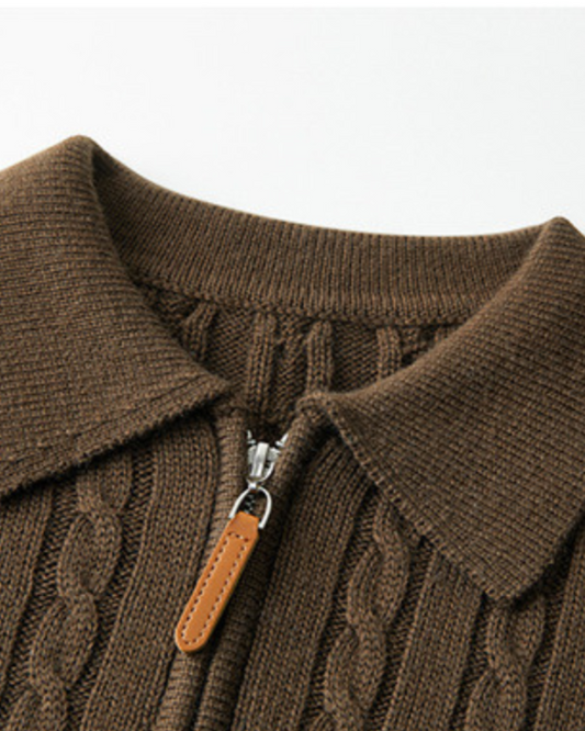 100% Premium Wool Zip Up - Montierri