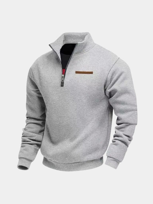 Slate Urban High Collar Pullover - Montierri