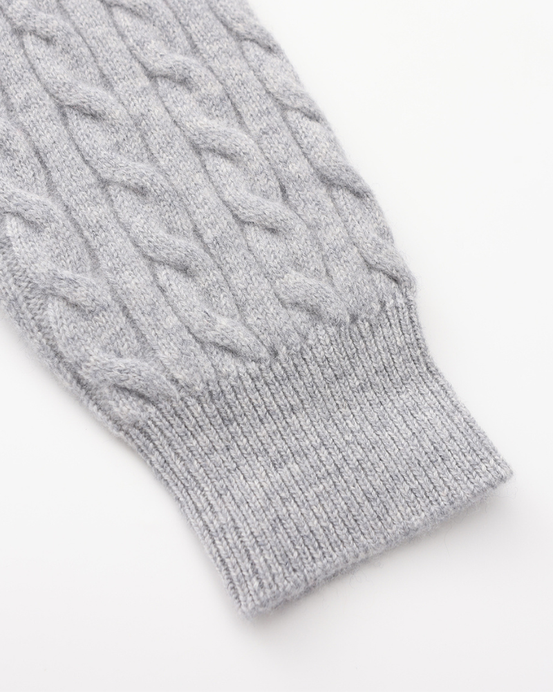 100% Cashmere Woven Half Zip - Montierri