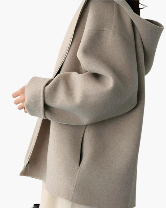 Marlow Wool Zip Coat - Montierri
