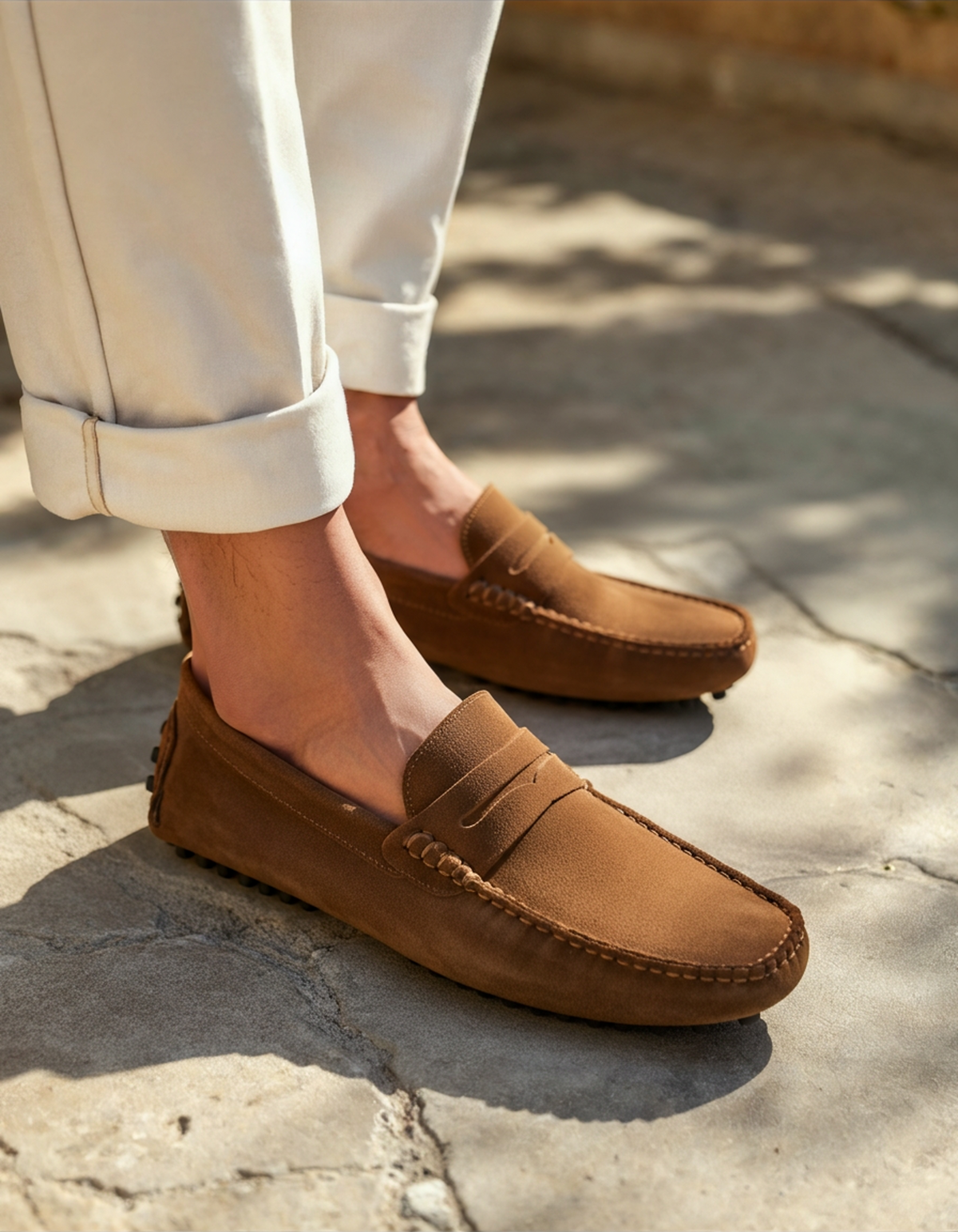 Suede Driver Loafers - Montierri